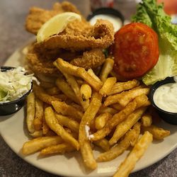 Rick's Restaurant & Sports Bar - Fried Flounder Sandwich
