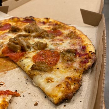Blaze Pizza - Spicy red sauce, pepperoni and sausage! - Pizza Near Me - Las Vegas, Nevada
