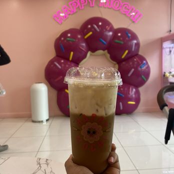 Happy Mochi - Vietnamese Coffee with cloud aka extra sugar - Bubble Tea Near Me - Sacramento, California