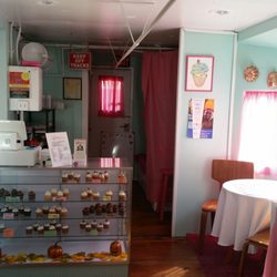 Carolina Cuppitycakes - A peek inside the caboose!