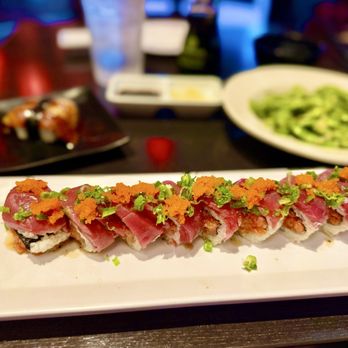 Crazy Rock'N Sushi - Red Dragon Roll - Sushi Bars Near Me - Irvine, California Crazy Rock'N Sushi - Red Dragon Roll - Sushi Bars Near Me - Irvine, California