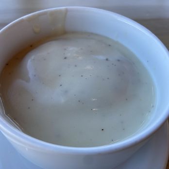 Griddlecakes - a bowl of soup on a plate - Breakfast & Brunch Near Me - Henderson, Nevada