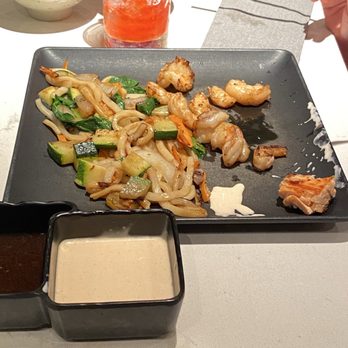 Teppan Edo - Kids' shrimp dinner $18 comes with rice, udon, and salad - Japanese Near Me - Lake Buena Vista, Florida Teppan Edo - Kids' shrimp dinner $18 comes with rice, udon, and salad - Japanese Near Me - Lake Buena Vista, Florida