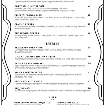 The General Ledger - Menu - Sandwiches Near Me - Blue Ridge, Georgia The General Ledger - Menu - Sandwiches Near Me - Blue Ridge, Georgia