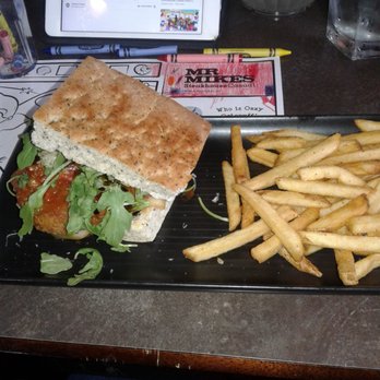 MR MIKES SteakhouseCasual - chicken park sandwich with fries 16.50 - Bars Near Me - Langley, British Columbia MR MIKES SteakhouseCasual - chicken park sandwich with fries 16.50 - Bars Near Me - Langley, British Columbia