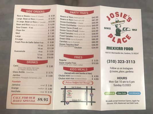 Menu photo 1 Josie's Place Gardena, CA