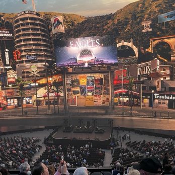 Sphere - A view of the stage below and the projected background pre-concert. - Stadiums & Arenas Near Me - Las Vegas, Nevada Sphere - A view of the stage below and the projected background pre-concert. - Stadiums & Arenas Near Me - Las Vegas, Nevada