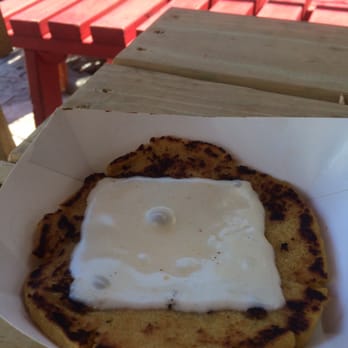 Frita's - "Stuffed" arepa with cheese. Not worth it. Not much flavor. - Cuban Near Me - Key West, Florida Frita's - "Stuffed" arepa with cheese. Not worth it. Not much flavor. - Cuban Near Me - Key West, Florida