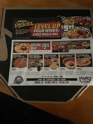 Menu photo 1 Mazzio's Winder, GA Menu photo 1 Mazzio's Winder, GA
