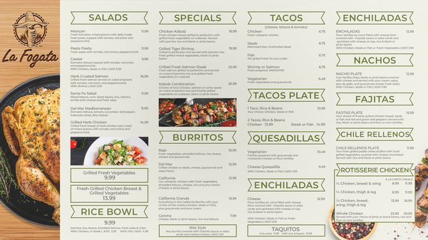 Menu photo 6 La Fogata Corona Del Mar, CA Menu photo 6 La Fogata Corona Del Mar, CA