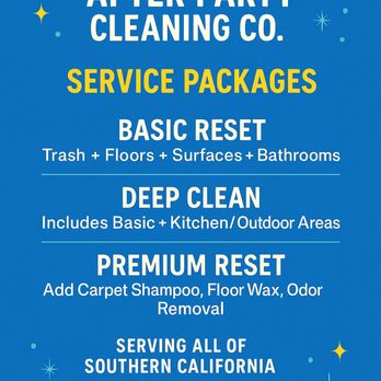 After Party Cleaning - Home Cleaning Near Me