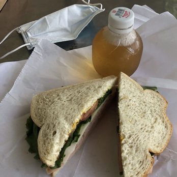 Zia's Delicatessen - Sliced white with smoked turkey, lettuce, tomatoes, provolone and yellow mustard. Pairs well with Martinellis apple juice. - Delis Near Me - Davis, California Zia's Delicatessen - Sliced white with smoked turkey, lettuce, tomatoes, provolone and yellow mustard. Pairs well with Martinellis apple juice. - Delis Near Me - Davis, California