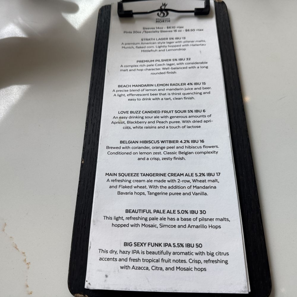 Strathcona - Beer menu~ (May 2025) - Breweries Near Me - North Vancouver, British Columbia Strathcona - Beer menu~ (May 2025) - Breweries Near Me - North Vancouver, British Columbia