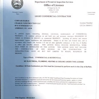 Charge Construction - General Contractors Near Me