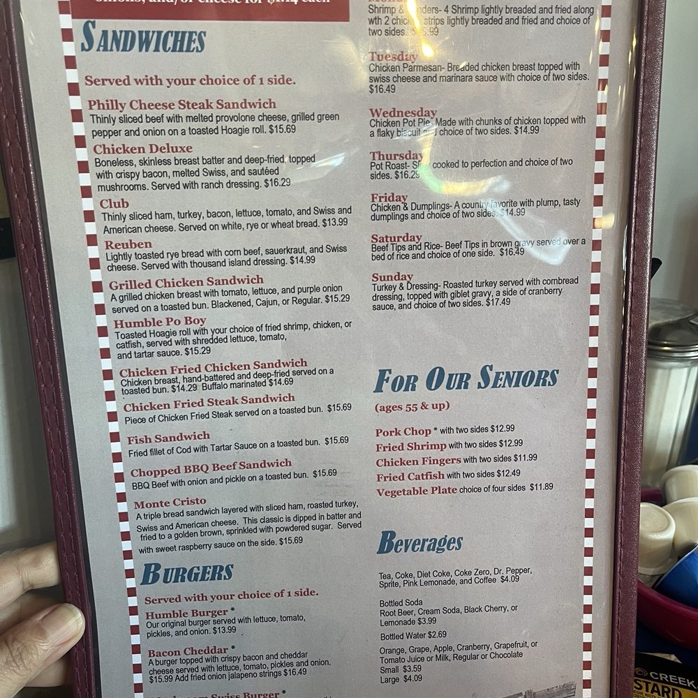 Humble City Cafe - Menu - American Near Me - Humble, Texas