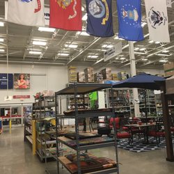 Lowe's Home Improvement - Military flags in the main walkway