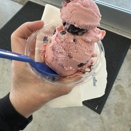 Black cherry ice cream Black cherry ice cream