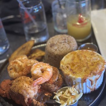 Greg's Cookout - Seafood trio Salmon - Haitian Near Me - Hallandale Beach, Florida Greg's Cookout - Seafood trio Salmon - Haitian Near Me - Hallandale Beach, Florida
