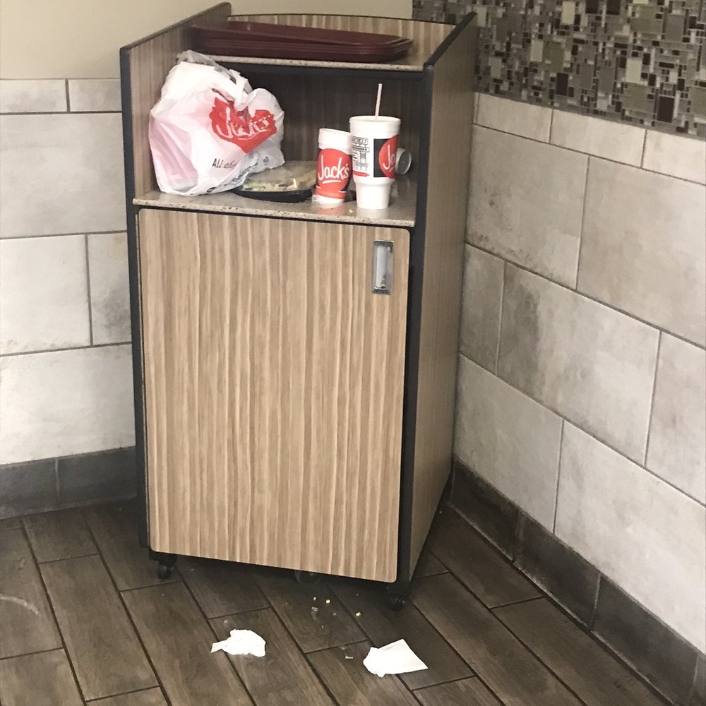Jack's Family Restaurant - Overflowing trash - Fast Food Near Me - Calera, Alabama Jack's Family Restaurant - Overflowing trash - Fast Food Near Me - Calera, Alabama