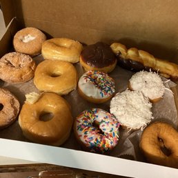 a box of assorted donuts