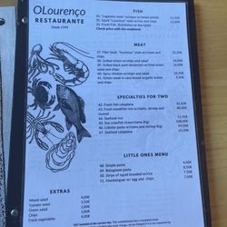 Snack-Bar Restaurante Lourenço - Menu 2