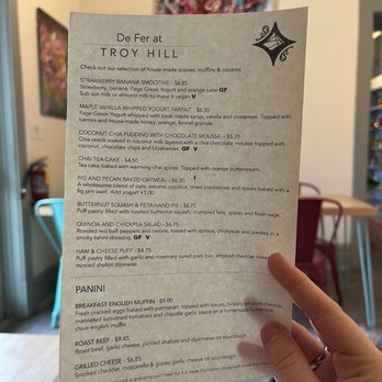 De Fer Coffee & Tea - Troy Hill - Breakfast Menu - Juice Bars & Smoothies Near Me - Pittsburgh, Pennsylvania