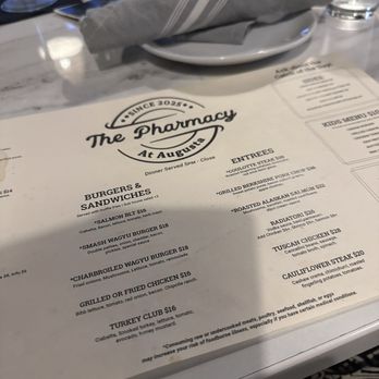The Pharmacy at Augusta - The menu - American Near Me - Greenville, South Carolina The Pharmacy at Augusta - The menu - American Near Me - Greenville, South Carolina