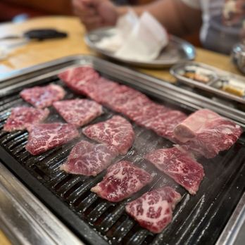 Ooh La La Korean BBQ - Wagyu rib at the bottom and Wagyu galbi at the top - Korean Near Me - San Antonio, Texas Ooh La La Korean BBQ - Wagyu rib at the bottom and Wagyu galbi at the top - Korean Near Me - San Antonio, Texas