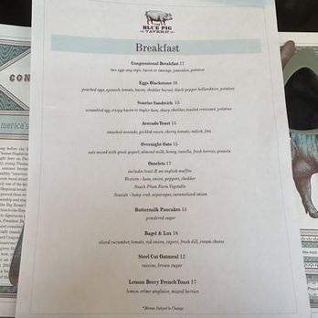 Blue Pig Tavern - our limited group menu - New American Near Me - Cape May, New Jersey