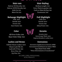 Strange Love Collective - @strangelovecoiffure_paigehouck service menu