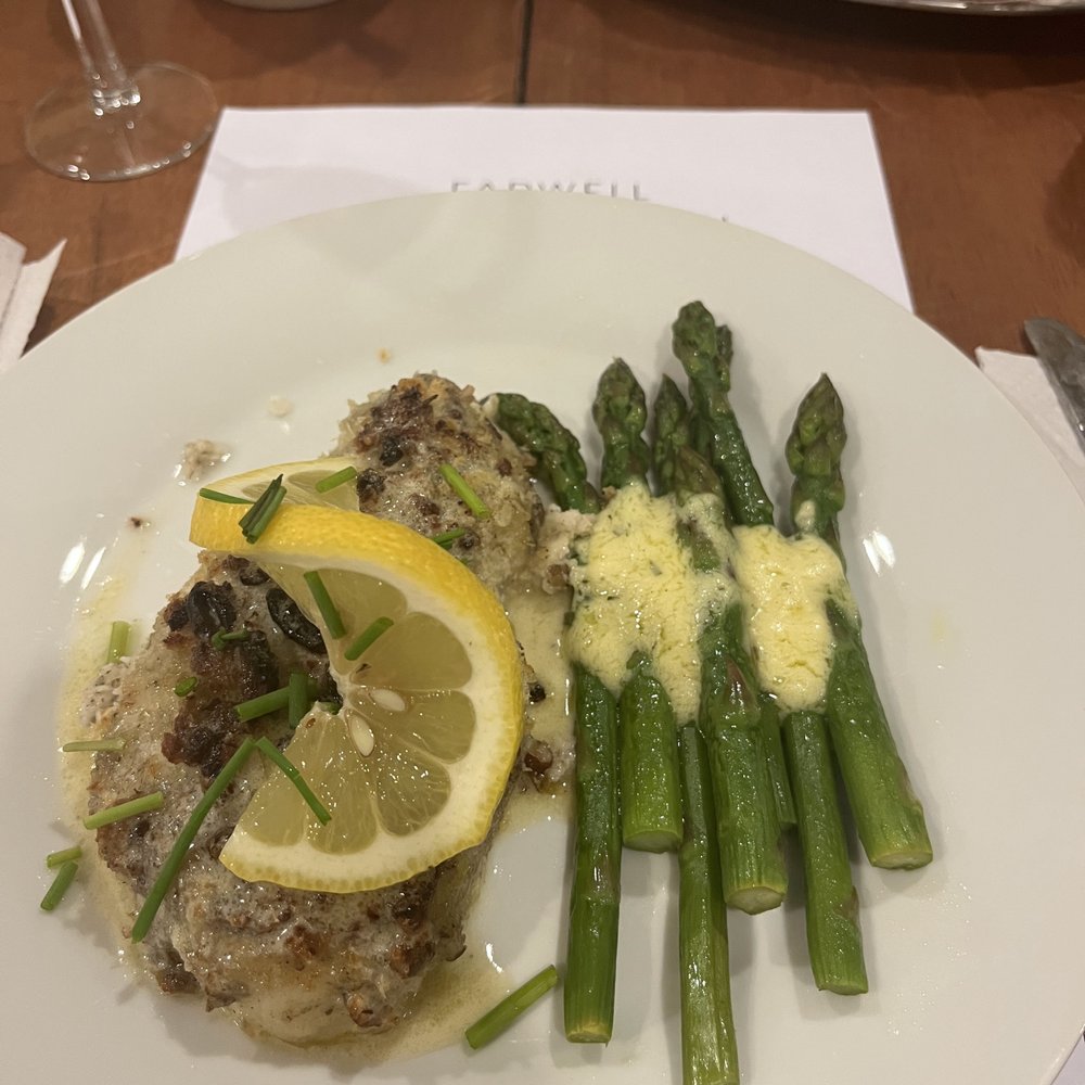Personal Chef Rob Repass - pecan crusted seabass with asparagus, - Personal Chefs Near Me Personal Chef Rob Repass - pecan crusted seabass with asparagus, - Personal Chefs Near Me