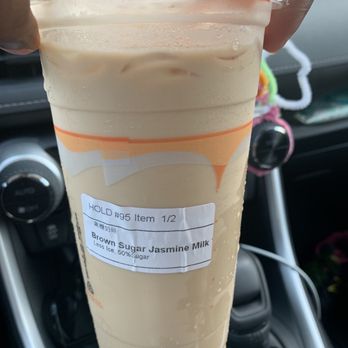Tea Top - Brown Brown Sugar Jasmine Milk Tea - Bubble Tea Near Me - Ellicott City, Maryland