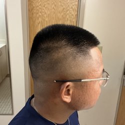 Dane's Barber Shop - Biloxi - Bald fade with razor line up