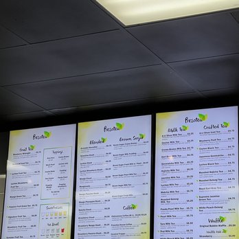 Presotea - actual menu - Bubble Tea Near Me - Elk Grove, California Presotea - actual menu - Bubble Tea Near Me - Elk Grove, California