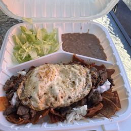 Chilaquiles rojos with asada! Chilaquiles rojos with asada!