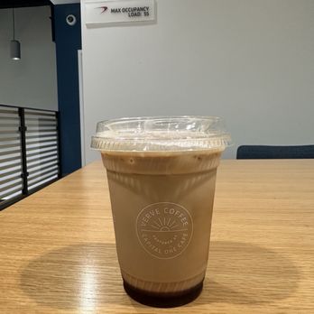 Capital One Café - Iced blueberry ube latte - Banks & Credit Unions Near Me - Bellevue, Washington