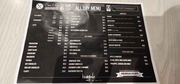 Menu photo 4 Bungalo Cafe Auckland, AUK Menu photo 4 Bungalo Cafe Auckland, AUK