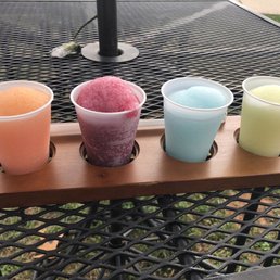 Peach, sangria, cotton candy, piña colada
