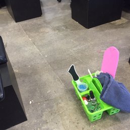They put tools on the floor and grab it from the floor while working on your pedicure. Very unprofessional !