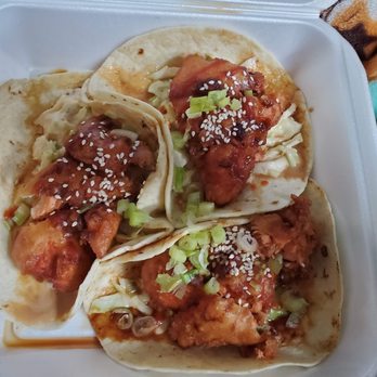 Cadillac Cafe - Crispy Salmon Tacos - Pizza Near Me - Wasilla, Alaska