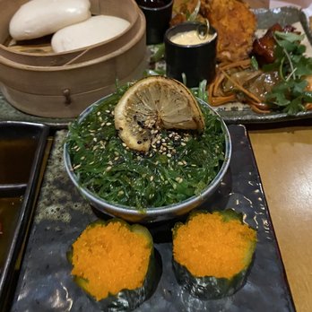 Virago - Seaweed salad and masago sashimi. - Asian Fusion Near Me - Nashville, Tennessee Virago - Seaweed salad and masago sashimi. - Asian Fusion Near Me - Nashville, Tennessee