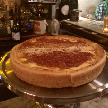 Emmett's - Medium deep dish (10") Half plain half sausage - American Near Me - New York, New York