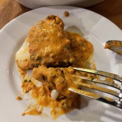 Twisted Vine Restaurant - Fried Mozzarella with a Basil Vodka Sauce