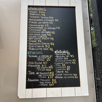 Antojitos Sinaloense - Menu - Food Trucks Near Me - Bakersfield, California
