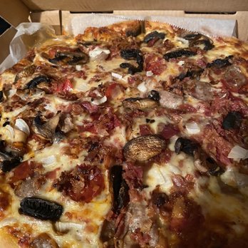 Emeralds II - Meat lovers extra sauce, with added onions and mushrooms - Pizza Near Me - Ticonderoga, New York Emeralds II - Meat lovers extra sauce, with added onions and mushrooms - Pizza Near Me - Ticonderoga, New York