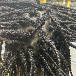 The Braid Lounge - Big parts in back of head.