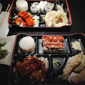 Dami - Top is Beto Special with salmon and veggie maki. Bottom is salmon and Godzilla maki. - Japanese Near Me - Anchorage, Alaska