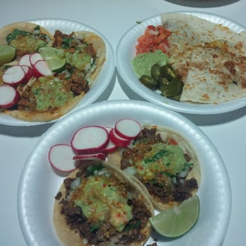Hot Dogs King - bit pricy. six tacos + pastor quesadilla is $19.00 but its worth it. - Food Trucks Near Me - Los Angeles, California Hot Dogs King - bit pricy. six tacos + pastor quesadilla is $19.00 but its worth it. - Food Trucks Near Me - Los Angeles, California