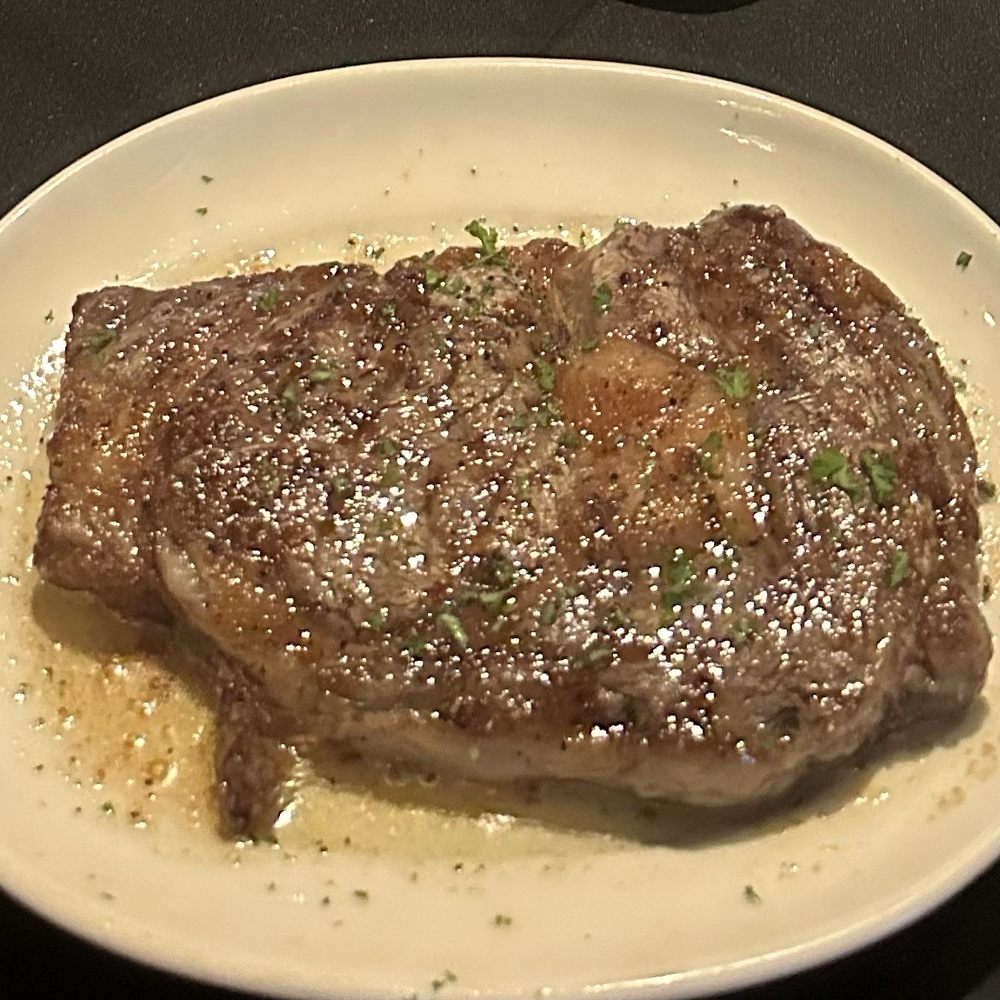 Cornelio’s Steak House - My steak before I cut off the fat - Steakhouses Near Me - Rancho Cucamonga, California