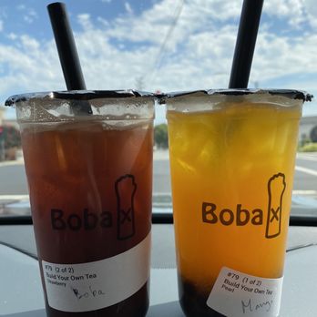 Boba X - Strawberry fruit tea with boba and mango fruit tea with boba - Bubble Tea Near Me - Dublin, California Boba X - Strawberry fruit tea with boba and mango fruit tea with boba - Bubble Tea Near Me - Dublin, California